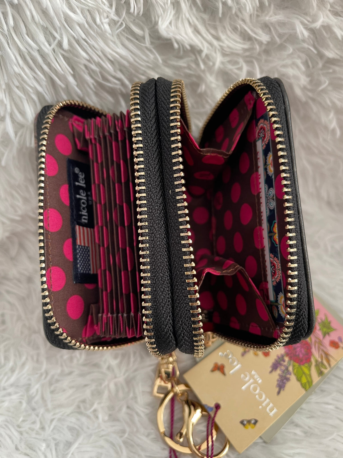 Nicole L keychain wallet